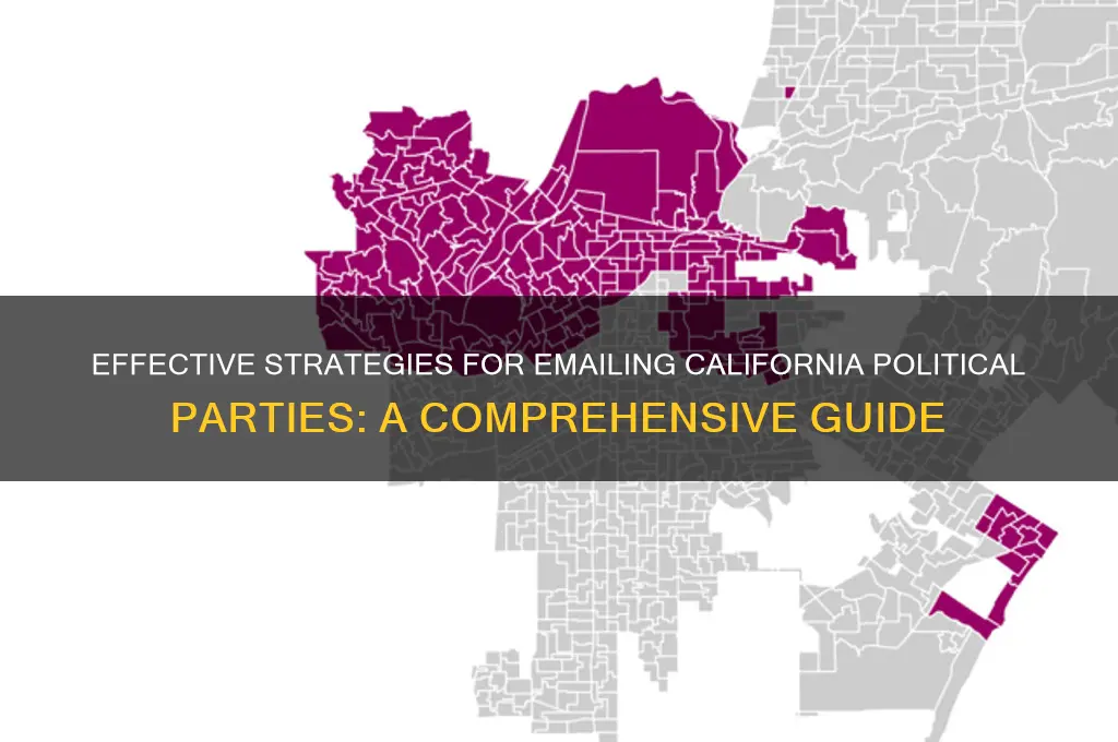 how to email california political parties