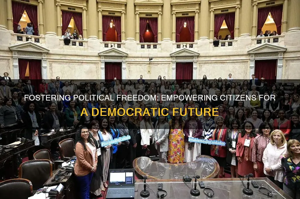 how to encourage political freedom