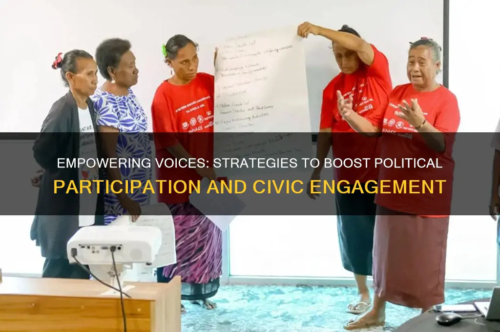 how to encourage political participation