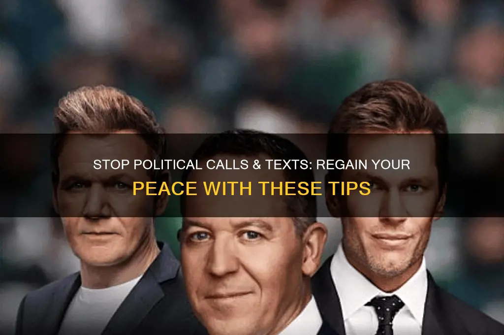 how to end calls and texts from political party