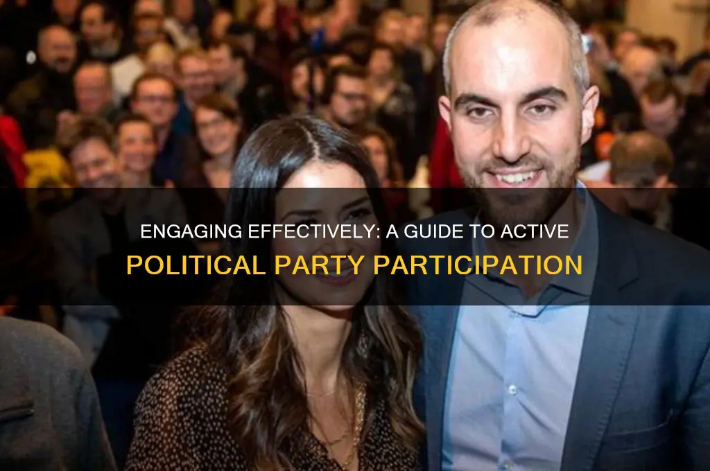 how to engage in political party