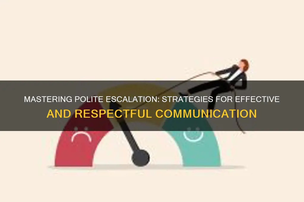 how to escalate politely