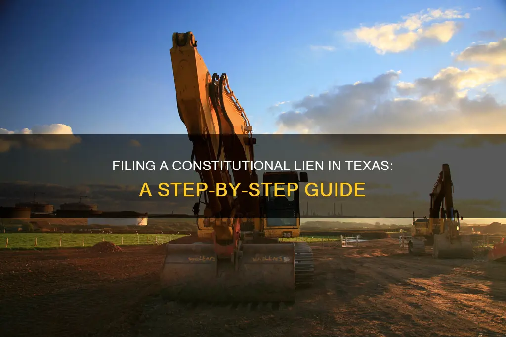 how to file a constitutional lien in texas