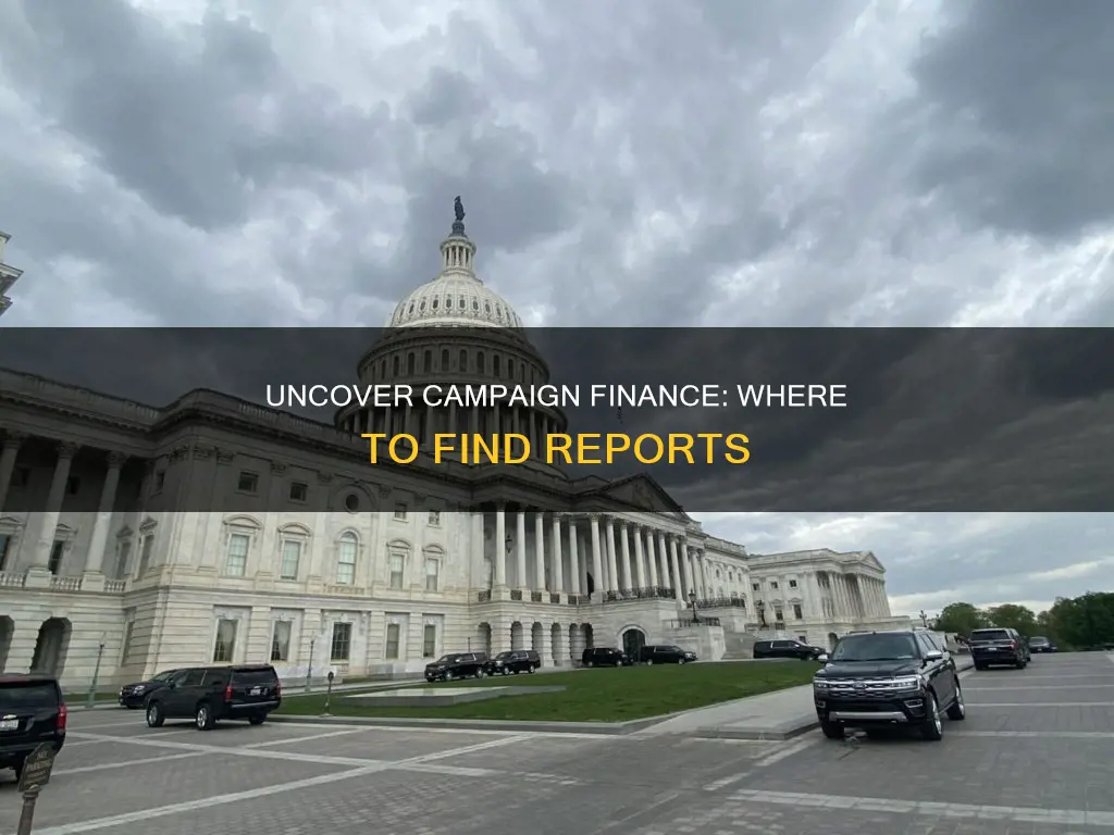how to find campaign finance reports