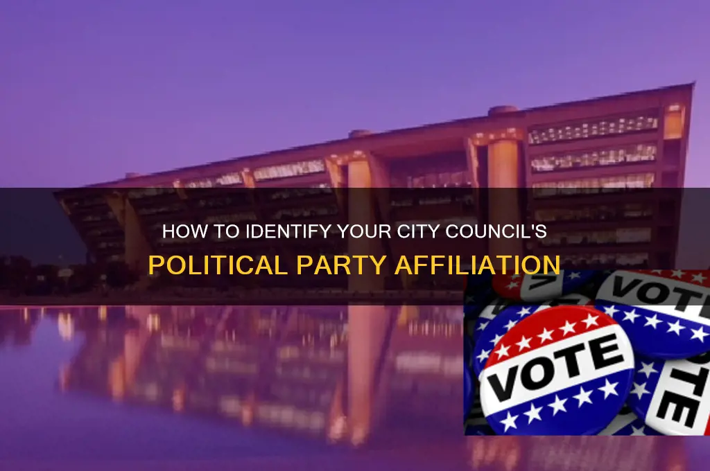how to find city council political party