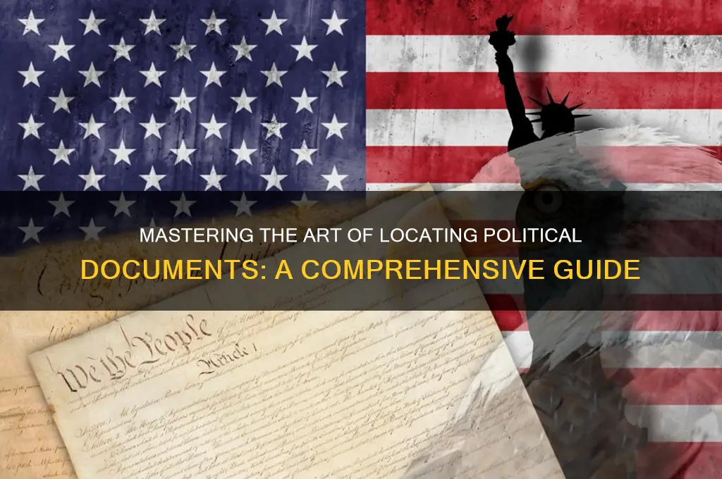 how to find document political