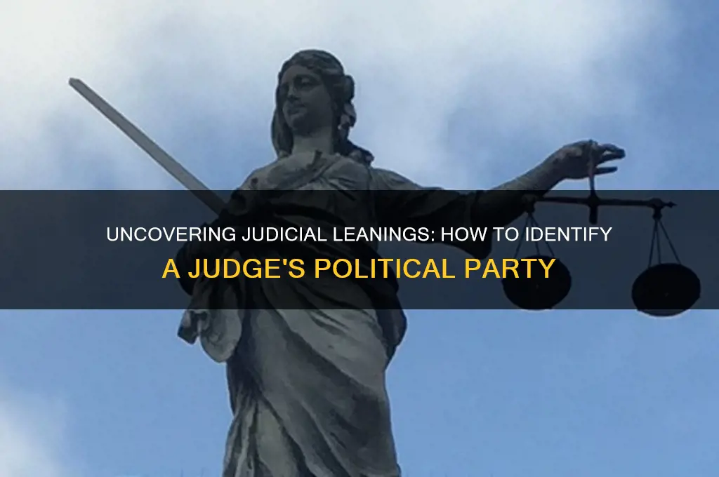 how to find judges political party