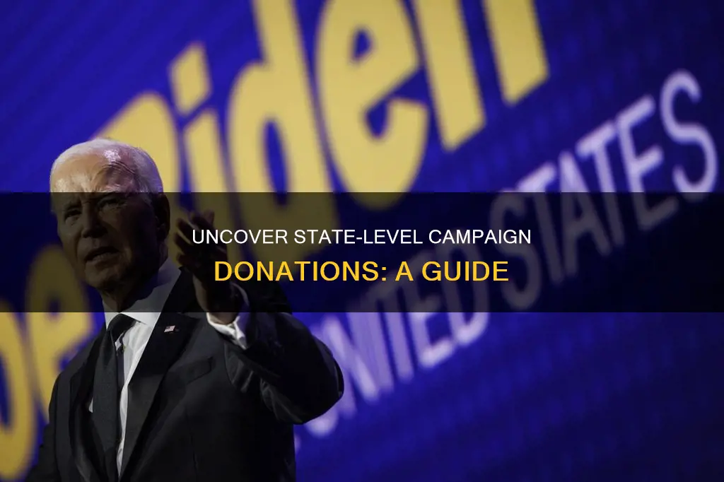 how to find political campaign funds donated to state candidates