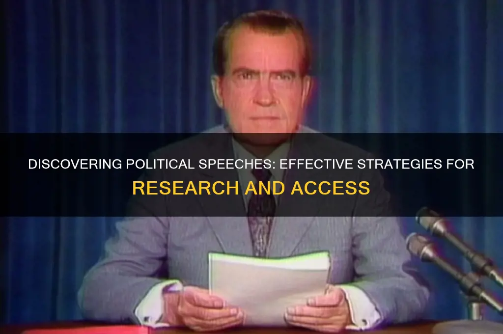 how to find political speeches