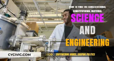 Finding Materials: Science and Engineering's Constitution