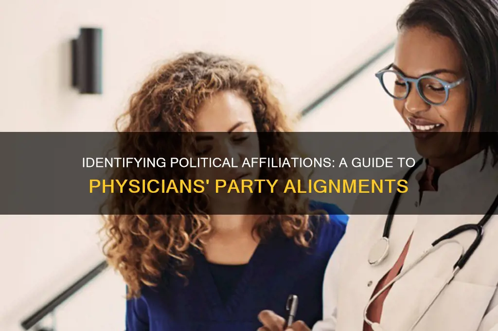 how to find the political party of physicians