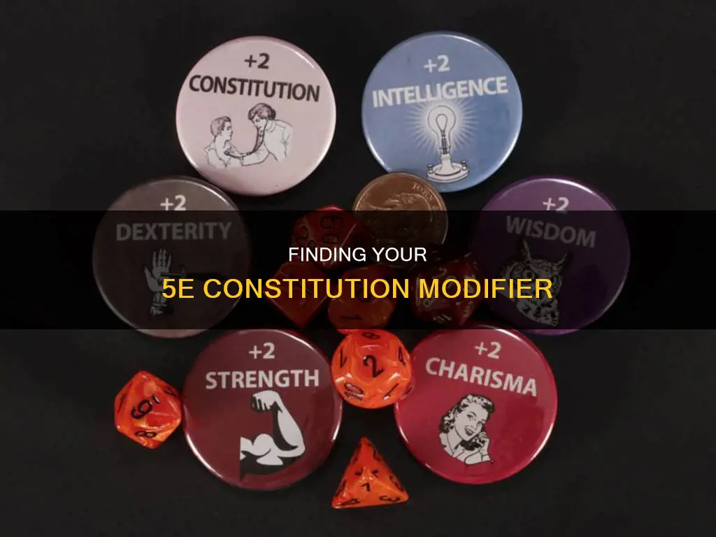 how to find your constitution modifier table 5e