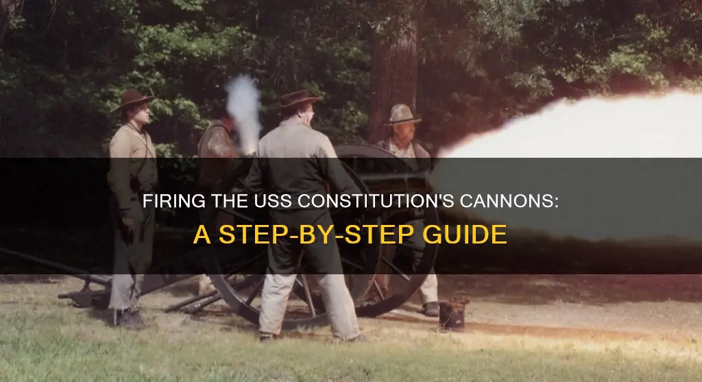 how to fire a cannon from uss constitution