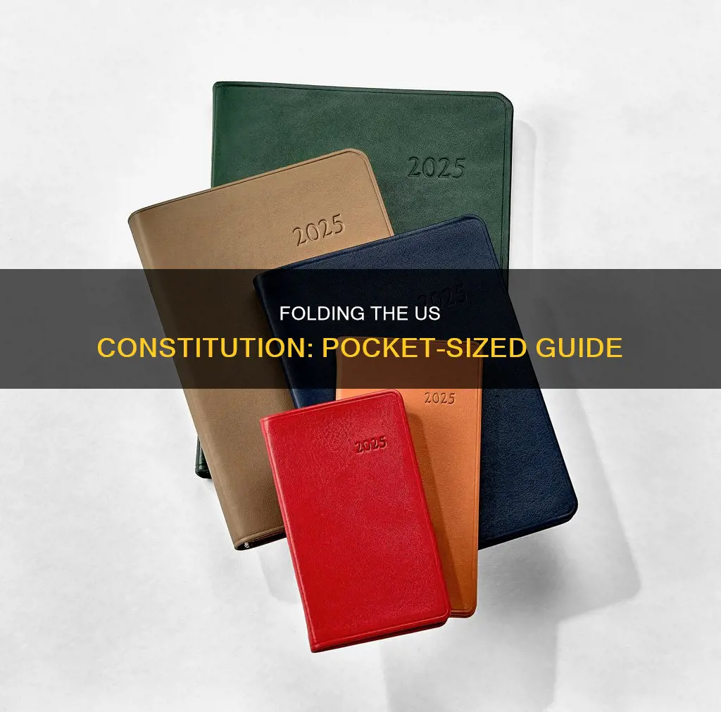 how to fold us constitution into pocket booklet
