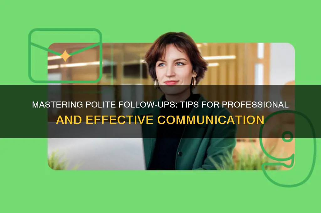 how to follow up politely