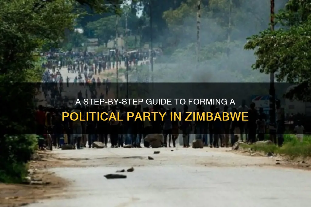how to form a political party in zimbabwe