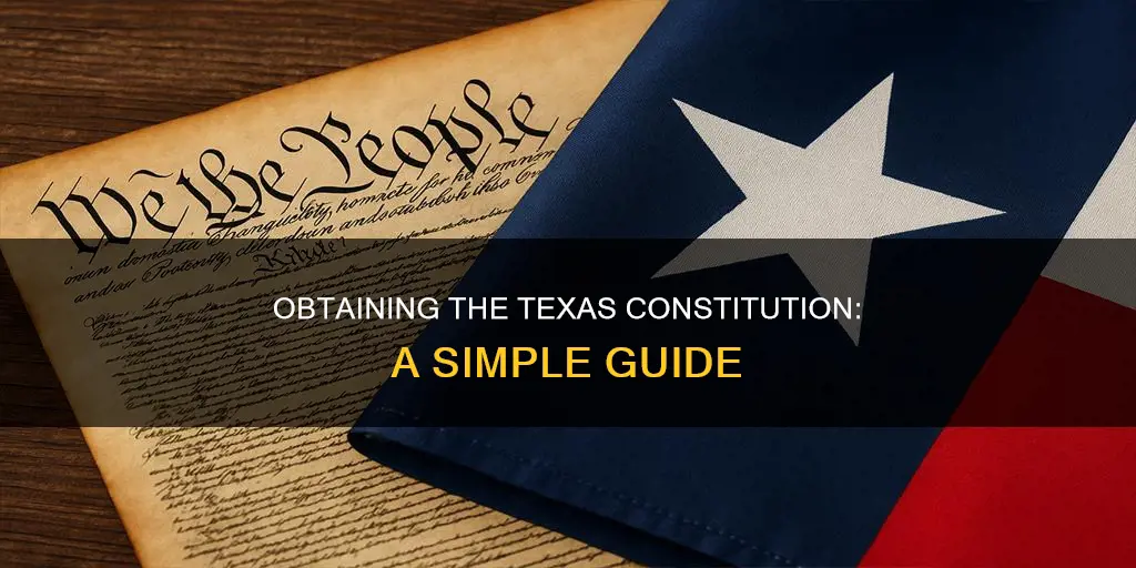 how to get a copy of the texas constitution