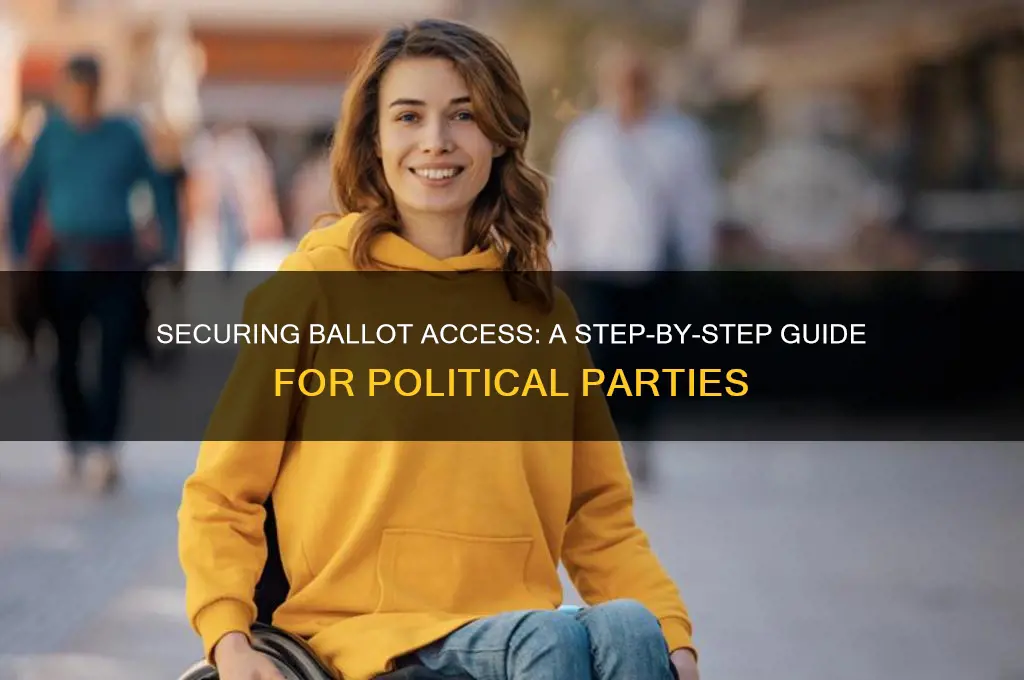 how to get a political party on the ballot