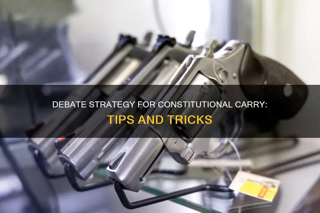 how to get constitutional carry in debate schedule
