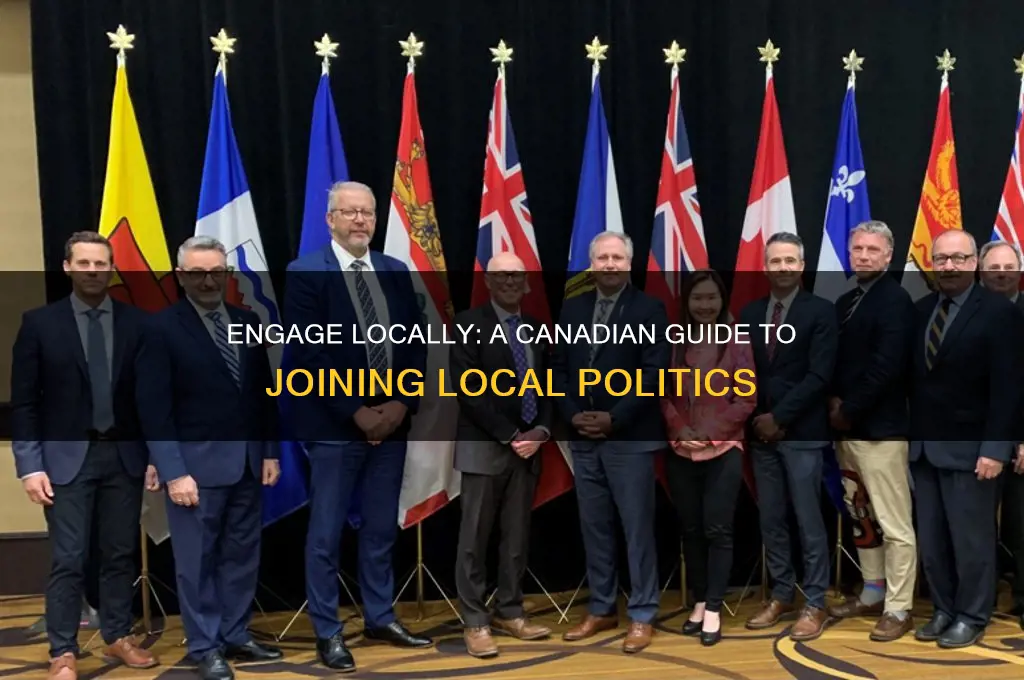 how to get involved in local politics canada