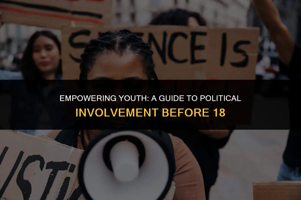 how to get involved in politics under 18