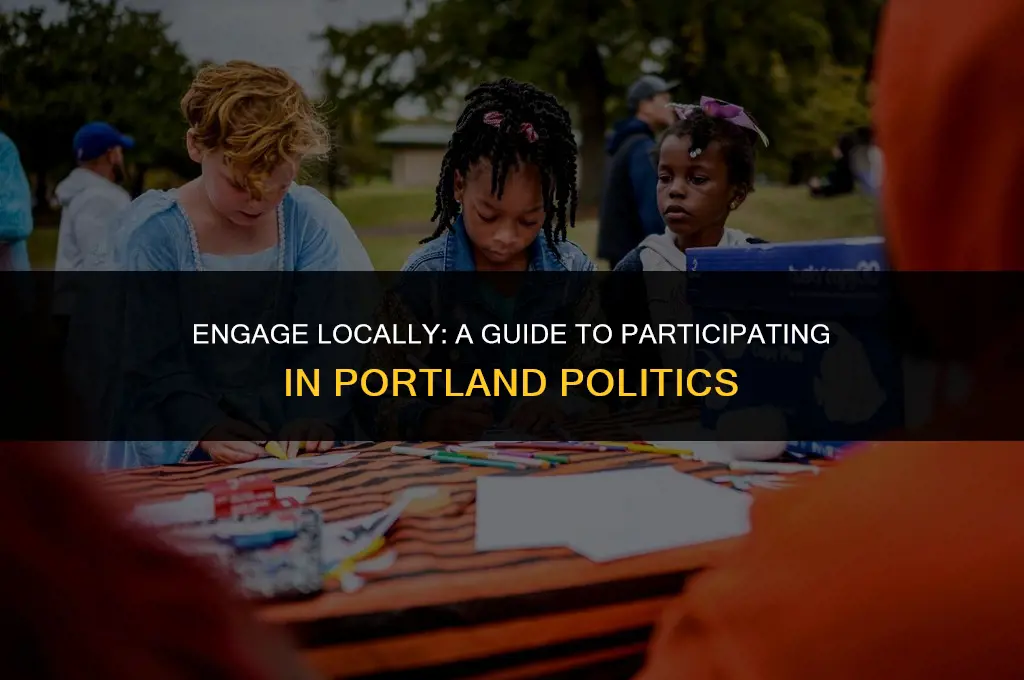 how to get involved in portland politics