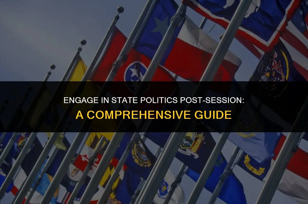 how to get involved in state politics after session