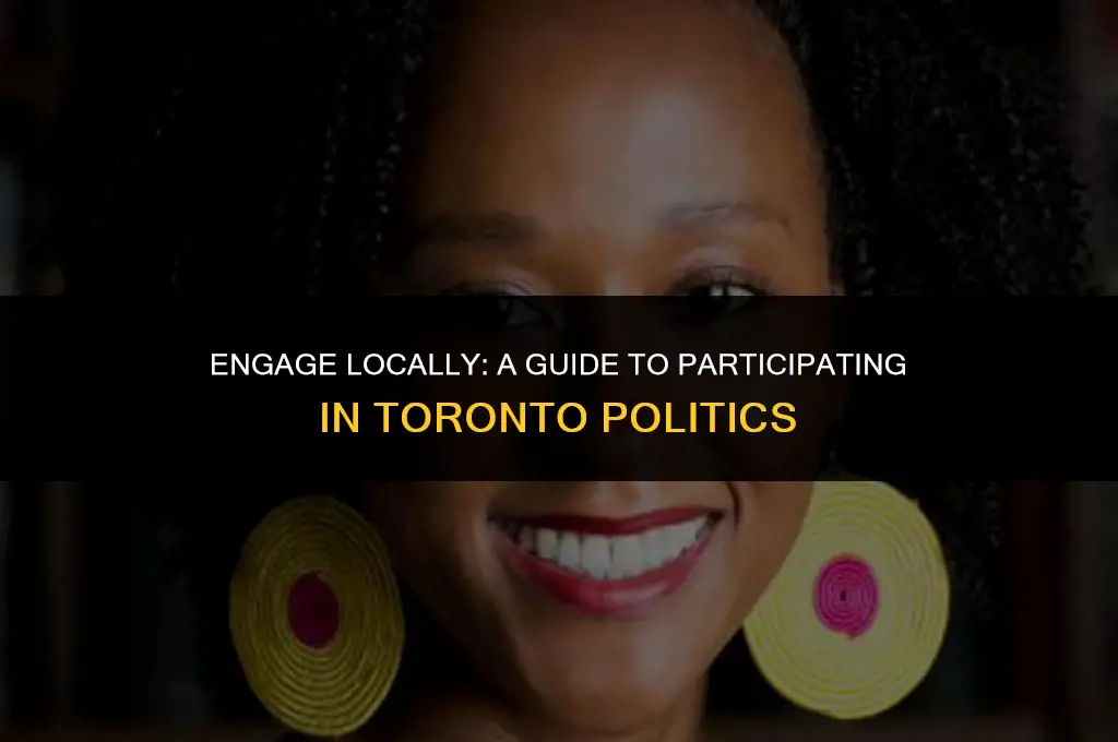 how to get involved in toronto politics