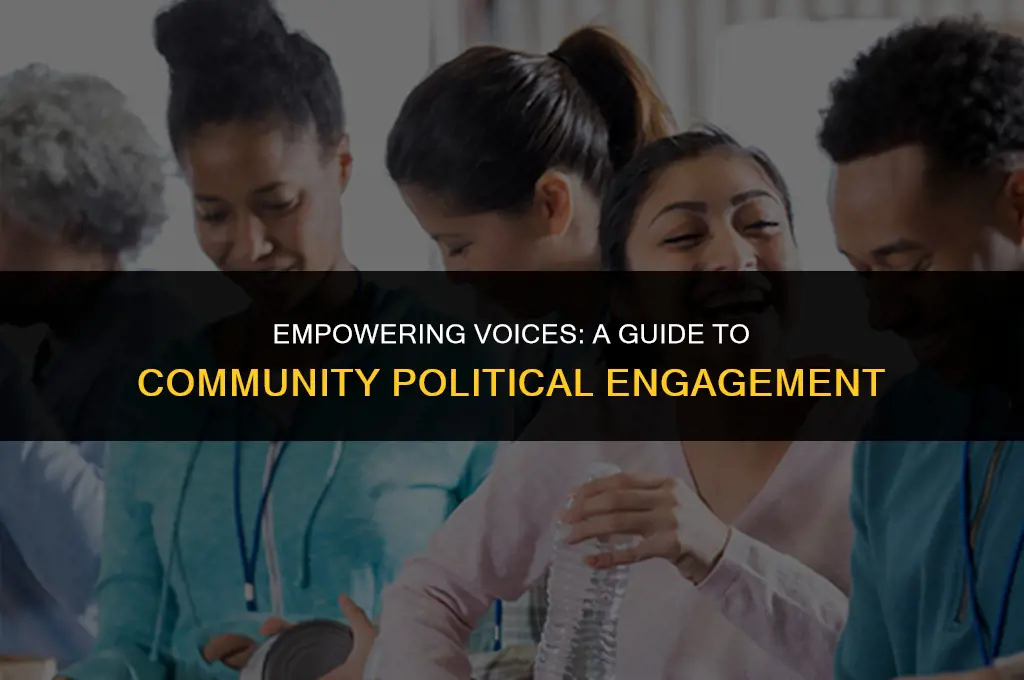 how to get involved in your community politics