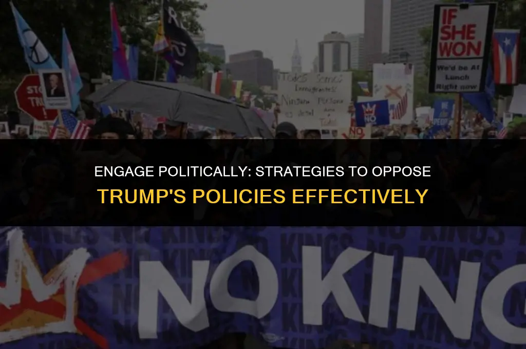 how to get involved politically against trump