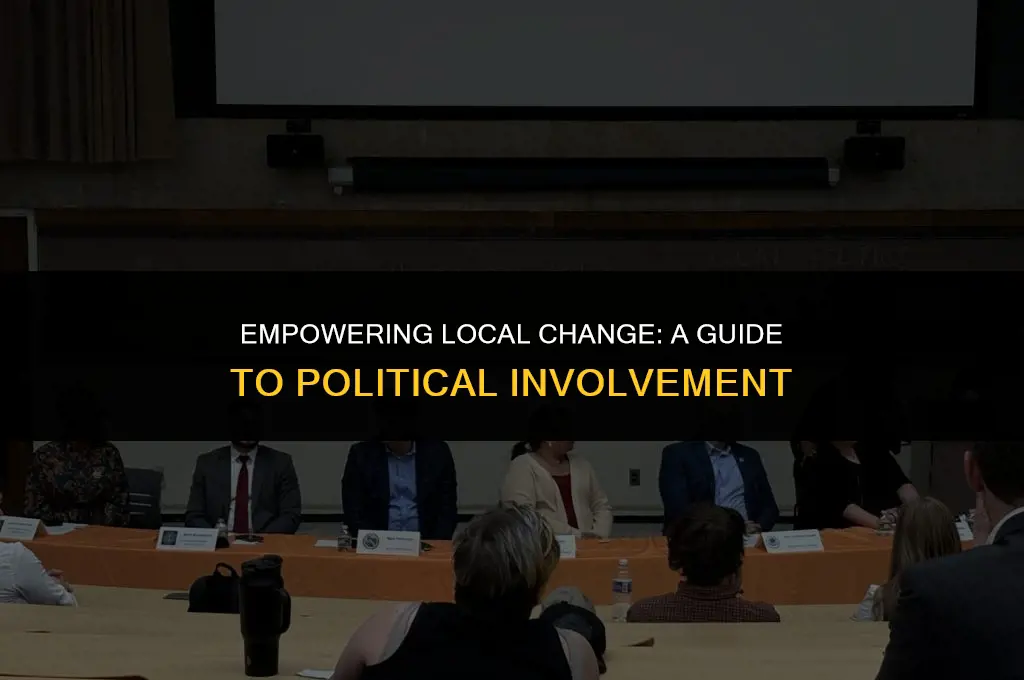 how to get involved politically locally