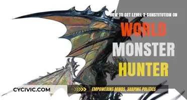Unlocking Constitution Level 2 in World Monster Hunter