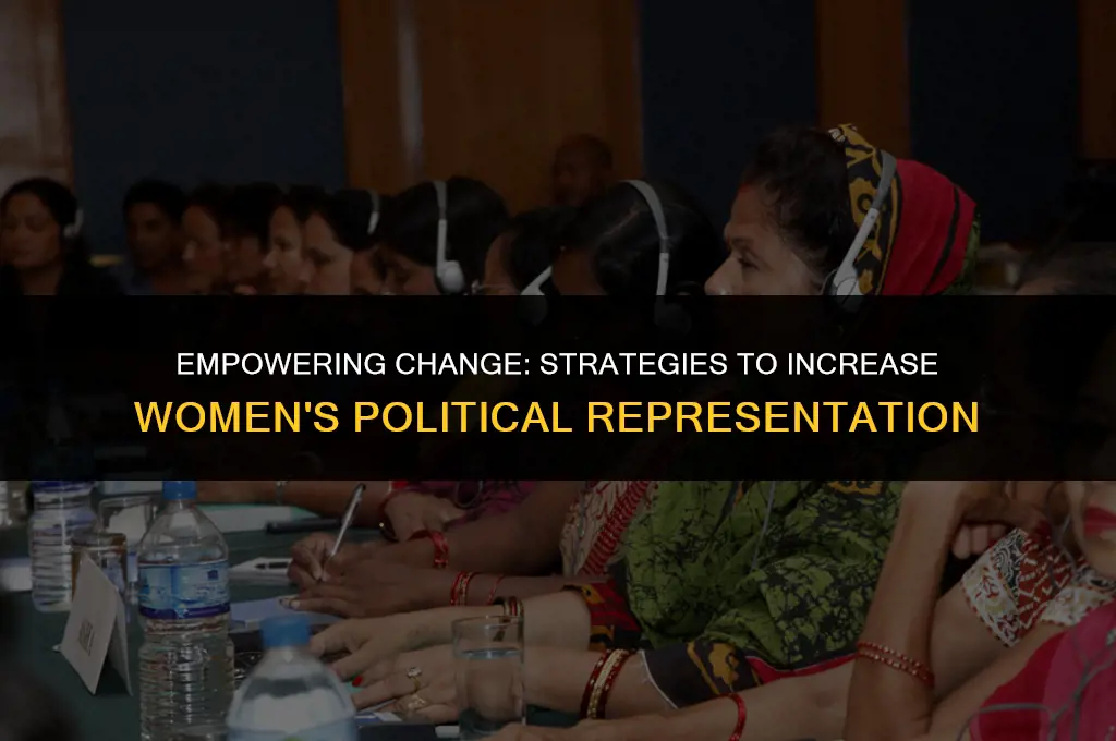 how to get more women in politics