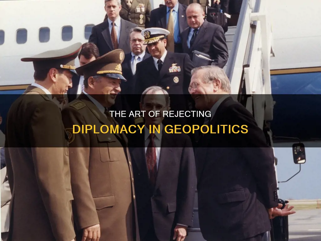 how to get nations not to accept diplomacy