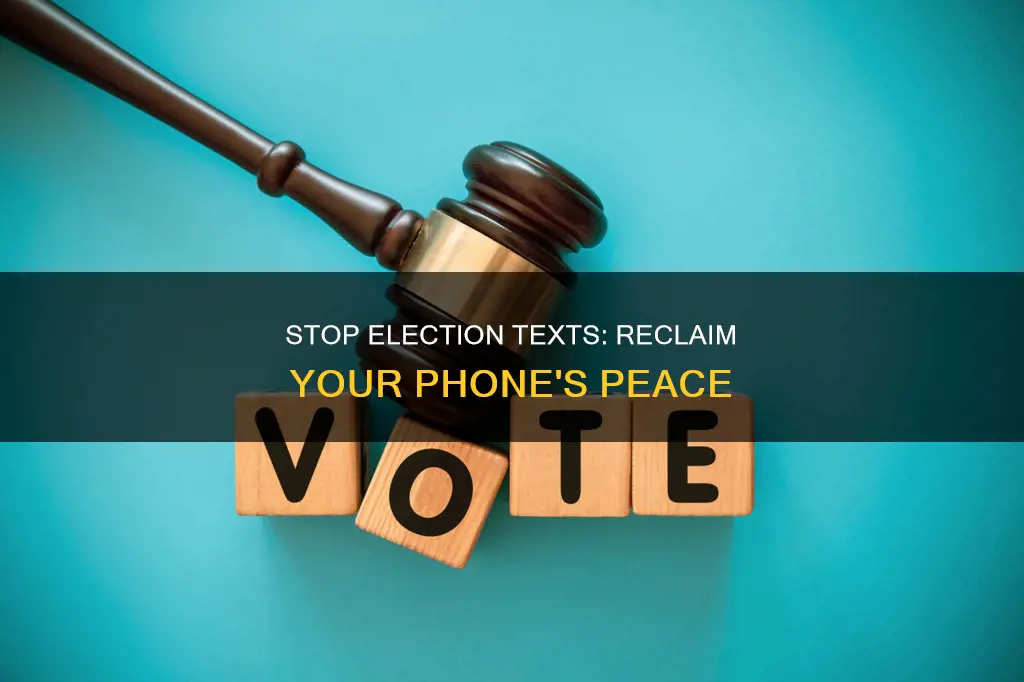 how to get off election texts
