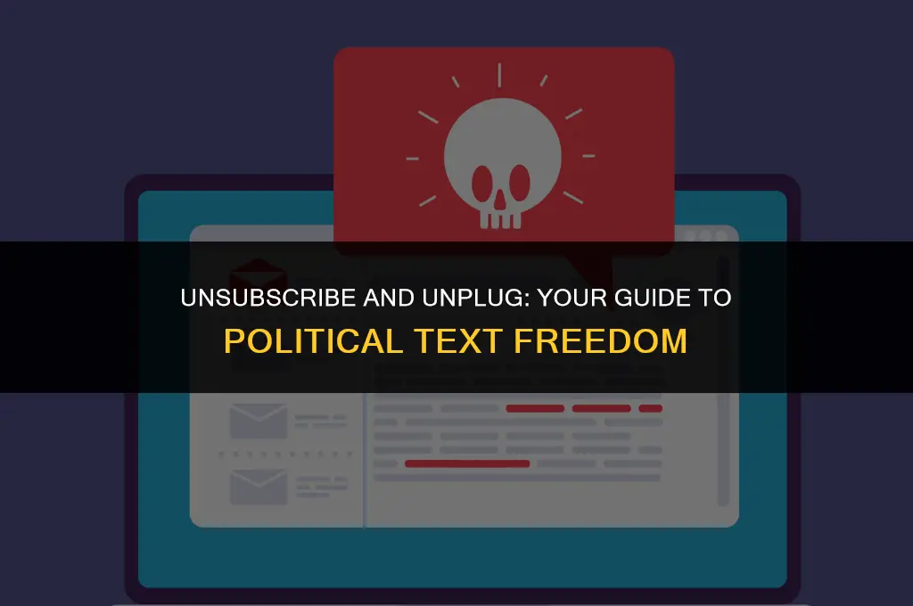 how to get off political text messages