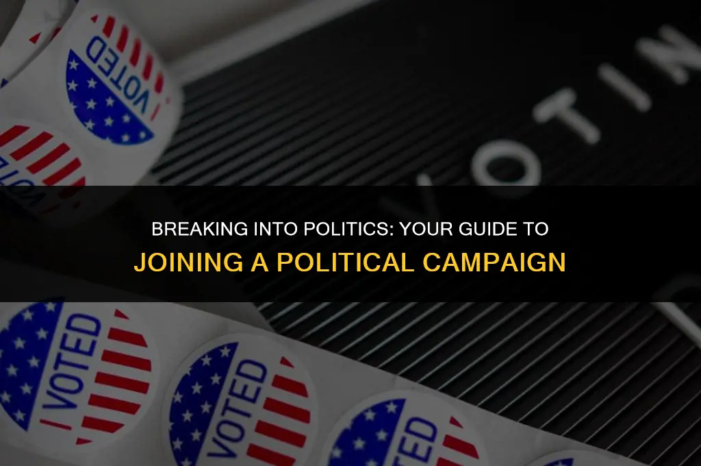 how to get onto a political campaign
