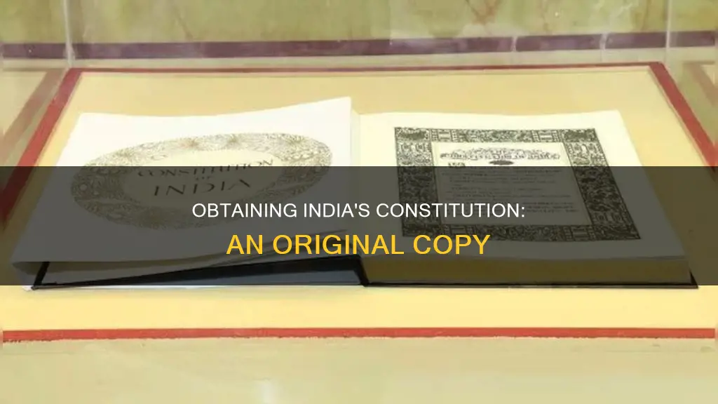 how to get original copy of indian constitution