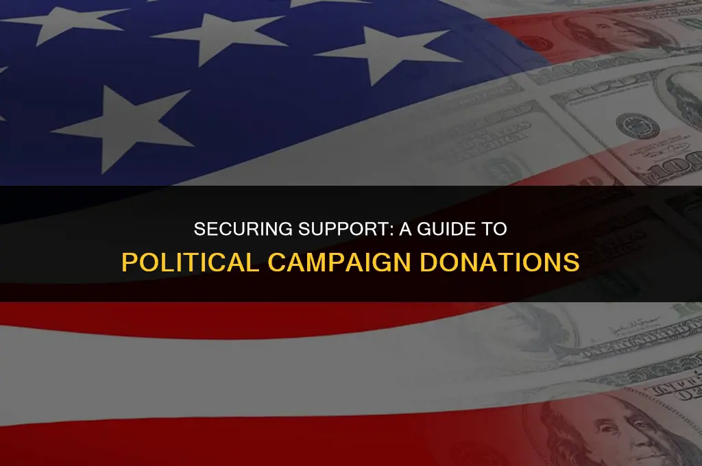 how to get political campaign donations