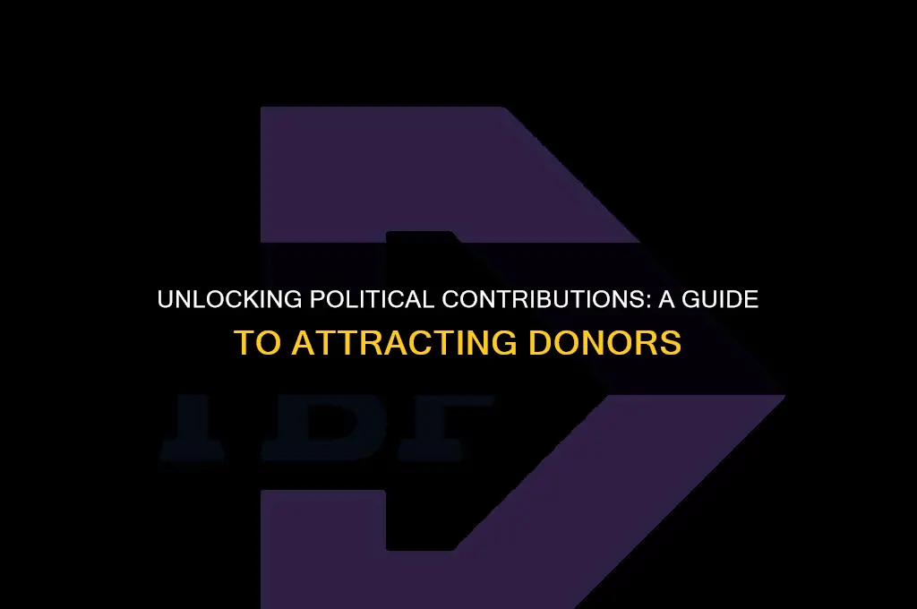 how to get political donors