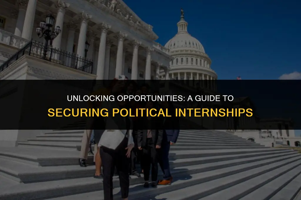 how to get political internships