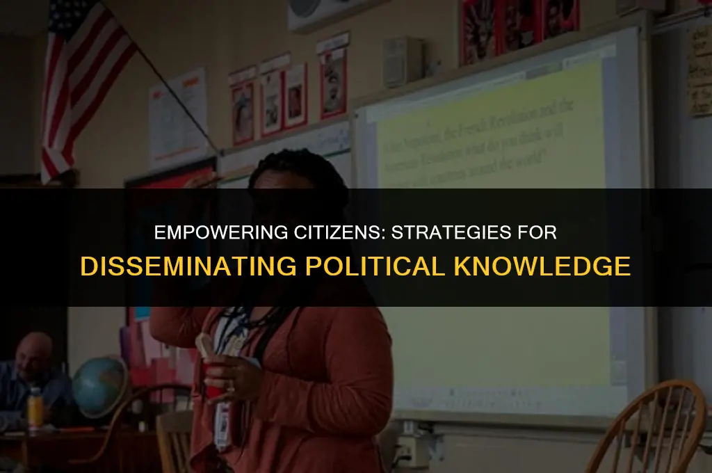 how to get political knowledge to the people