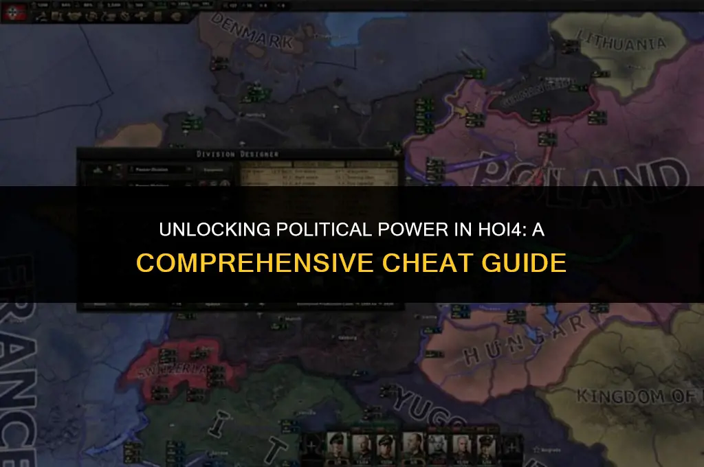 how to get political power hoi4 cheat