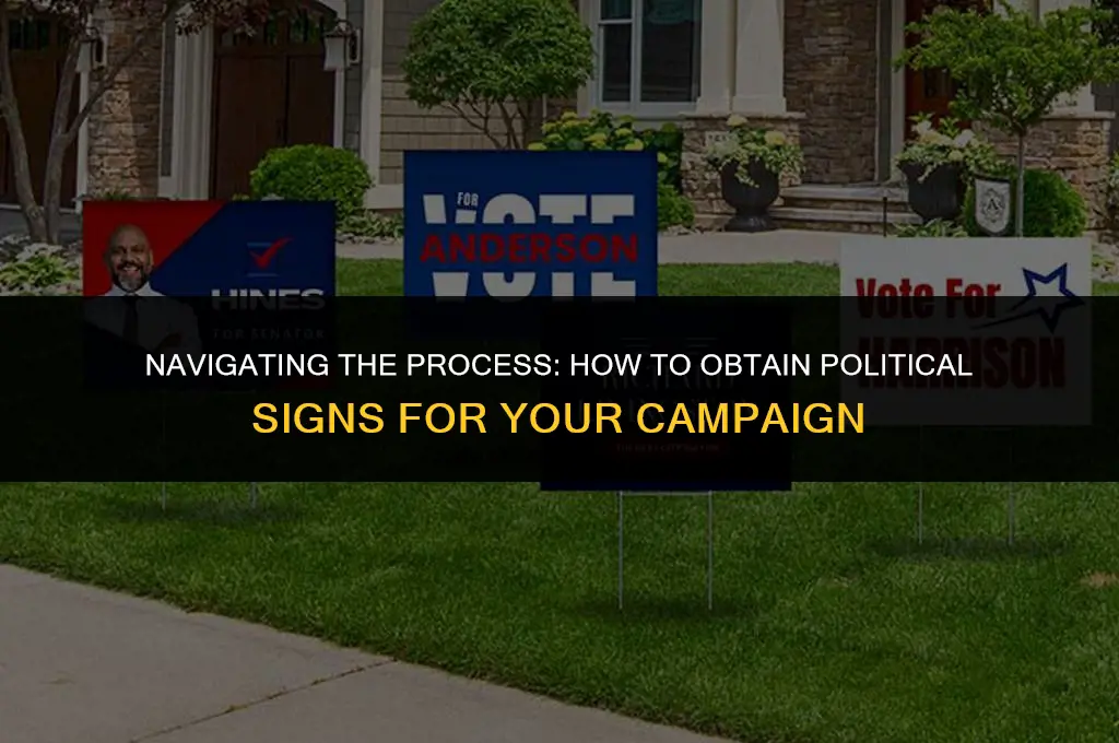 how to get political signs