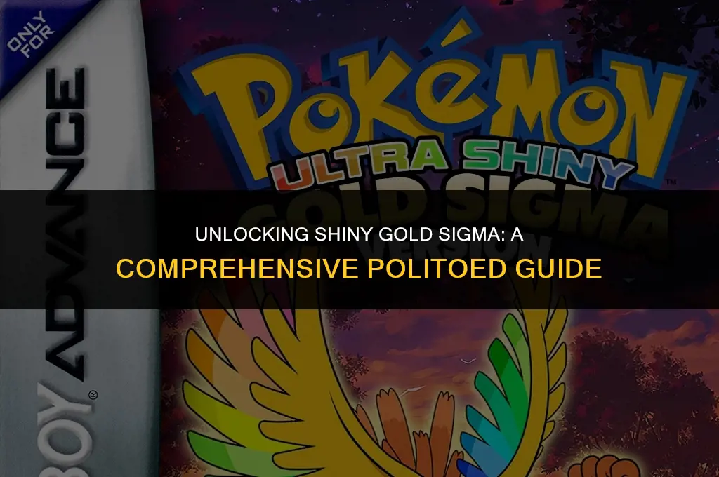 how to get politoed in shiny gold sigma