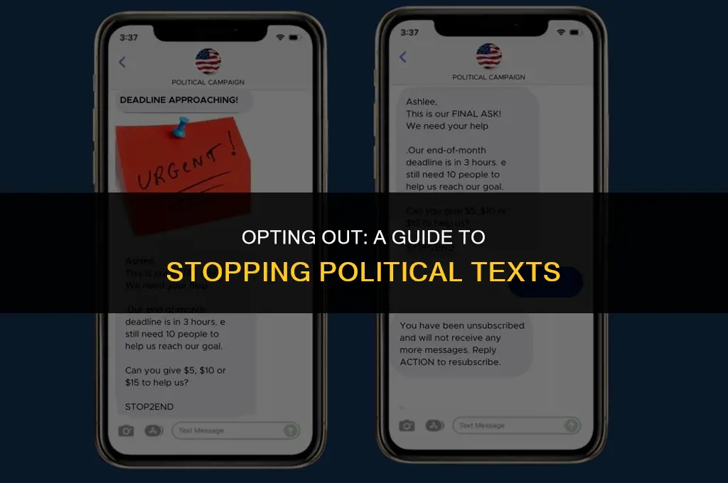 how to get removed from political texts