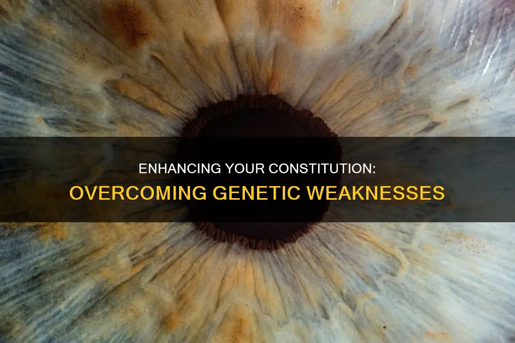 how to get rid of weak genetic constitutions