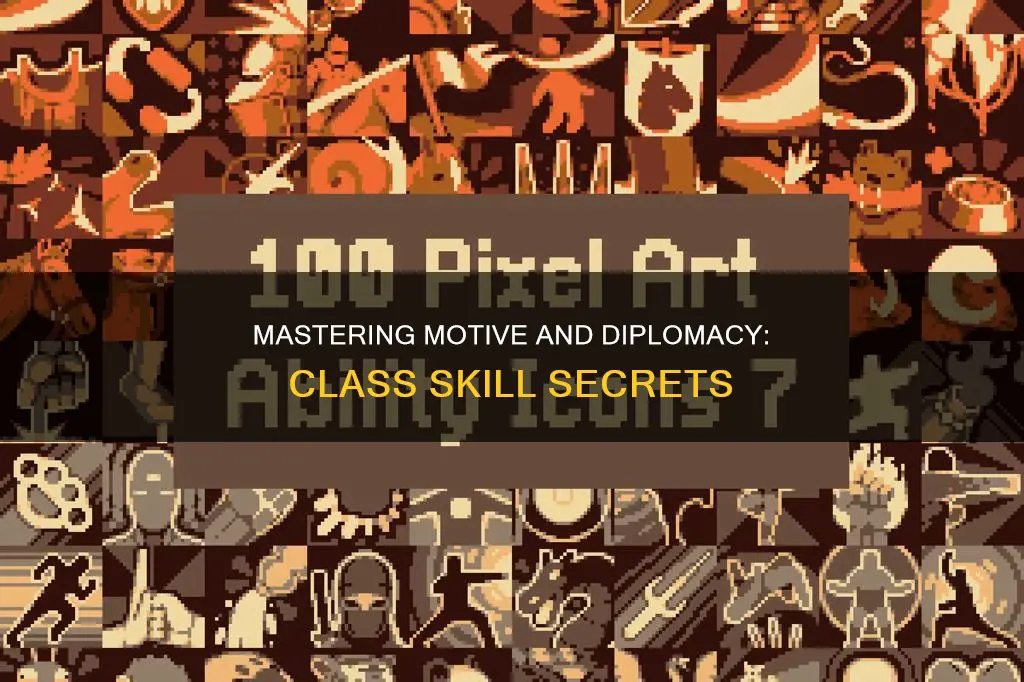 how to get sense motive and diplomacy class skills