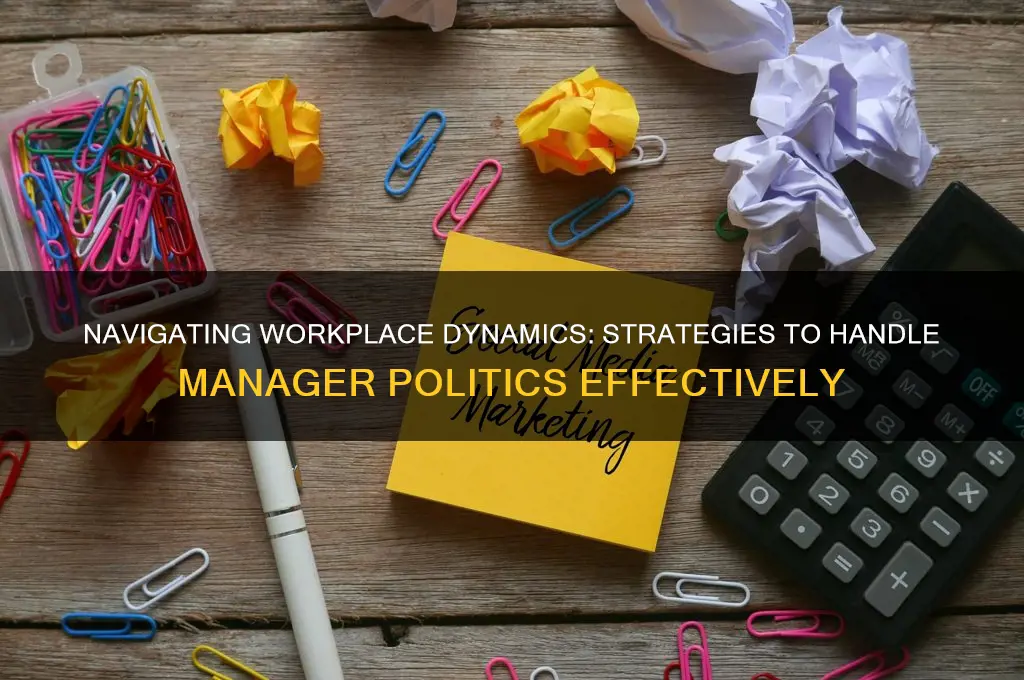 how to handle manager politics