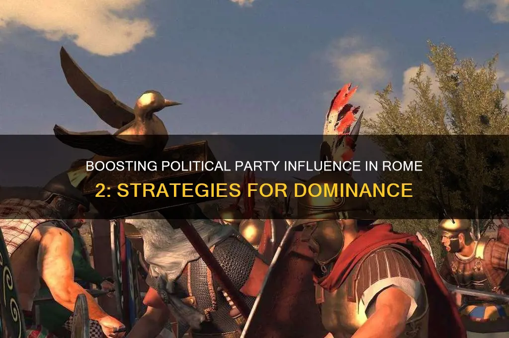how to increase political party power rome 2